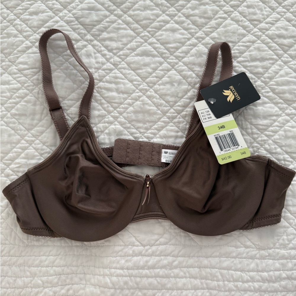 NWT Wacoal Taupy/Grey smooth Underwire Bra Size 34B